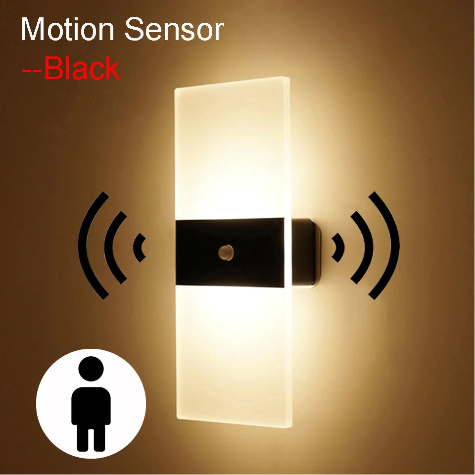 Touch Motion Sensor LED Wall Light