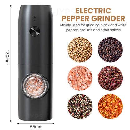 Salt And Pepper Grinder USB Rechargeable