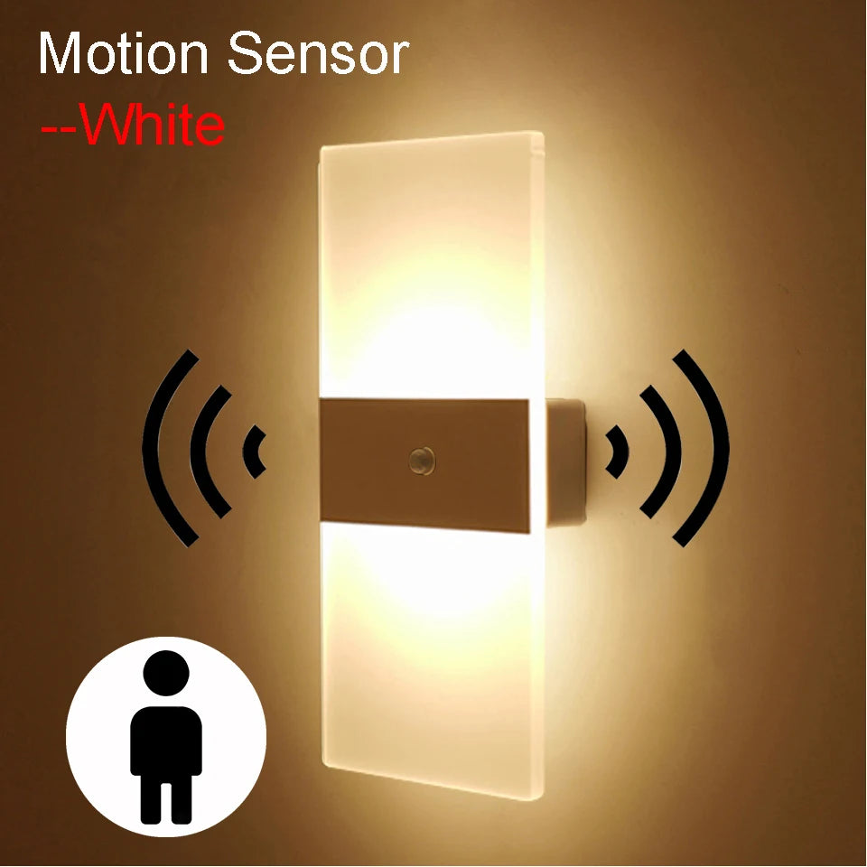 Touch Motion Sensor LED Wall Light