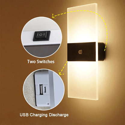 Touch Motion Sensor LED Wall Light